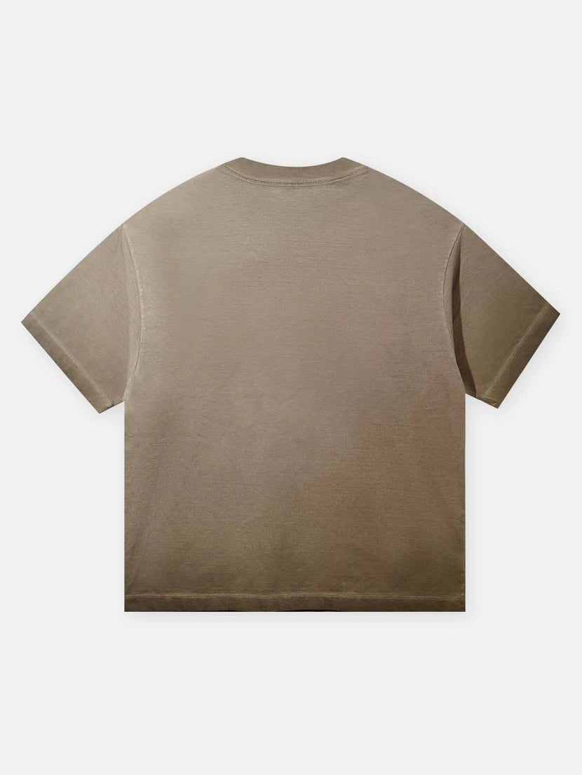 Chocolate Kitty Gradient Print Tee – Brown